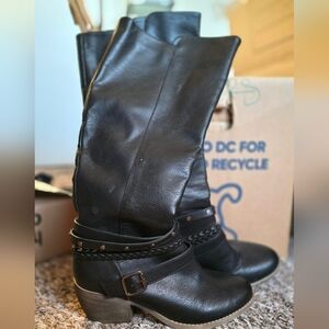 Women's Black Leather Boots
